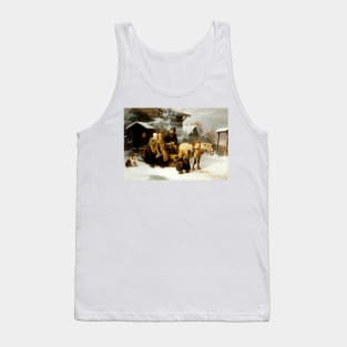 Leaving Home (Dalecarlian Scene) by Bengt Nordenberg Tank Top